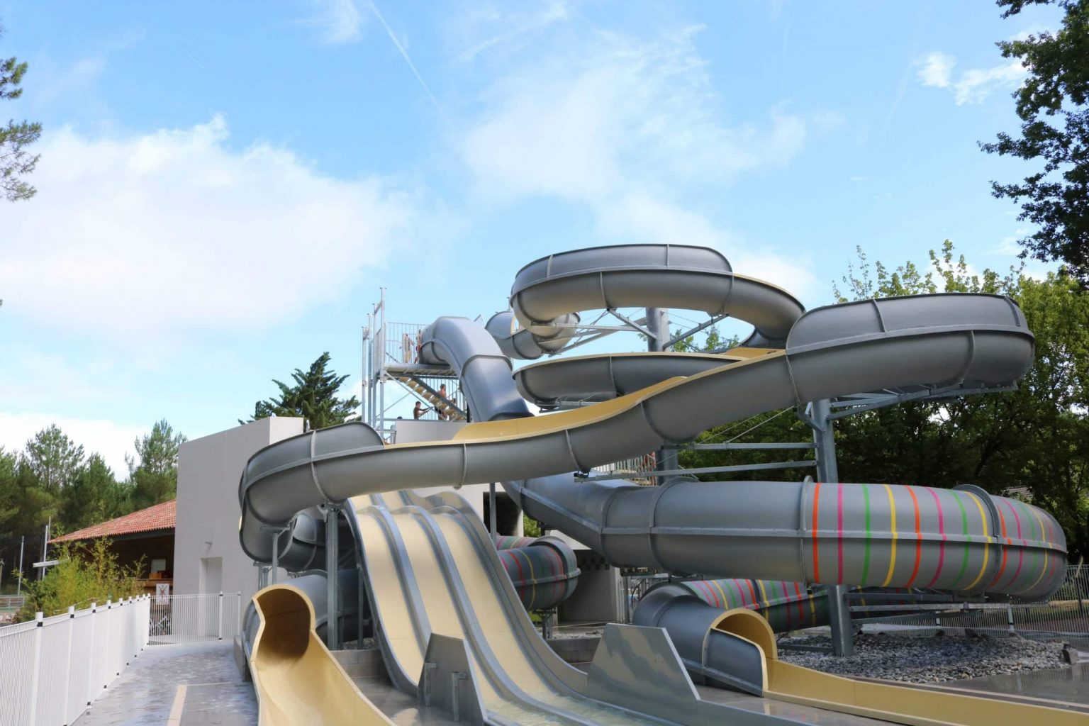 Camping Landes avec toboggans aquatiques Camping Oceane