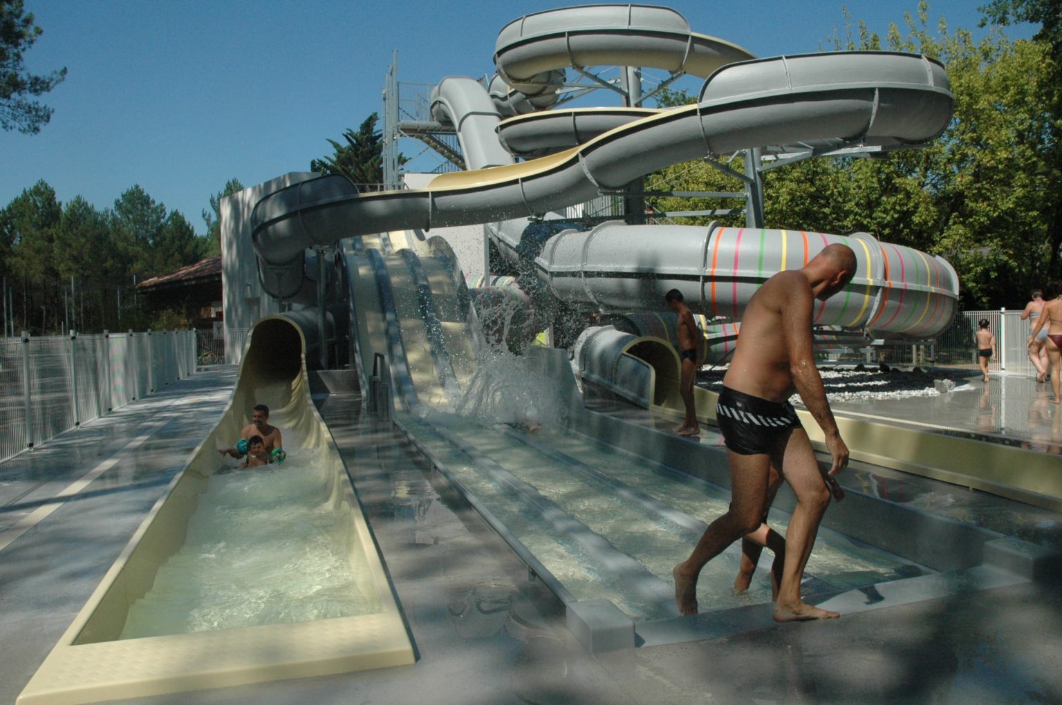 Camping Landes avec toboggans aquatiques Camping Oceane