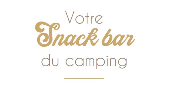 Le nouveau snack bar du camping Océane 4 étoiles